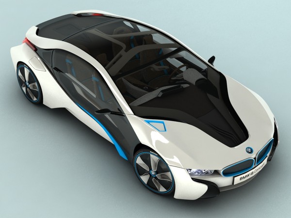 bmw i8 concept 3d model - BMW i8 Concept by vl_dm